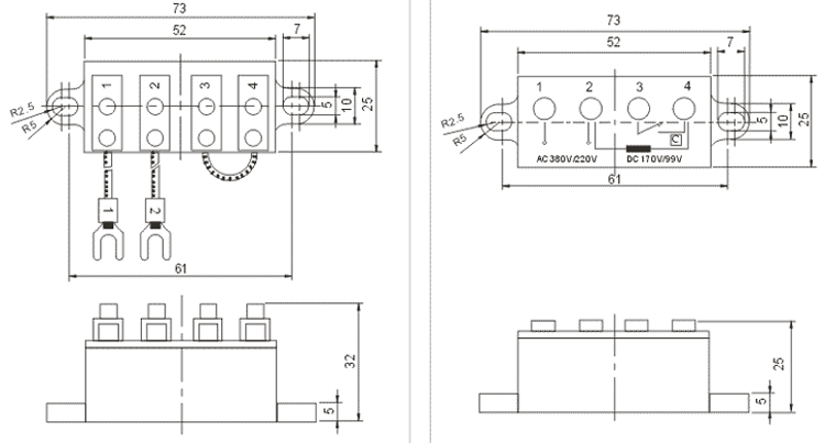 TLZ系列整流器安裝示意圖