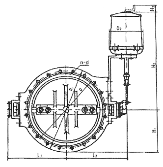 ZAJW,ZKJW系列電動調節通風蝶閥外形尺寸2