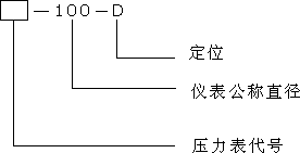 Y-D系列定位型壓力表型號說明