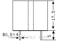 CT286A,CT254A微型電流互感器安裝尺寸1
