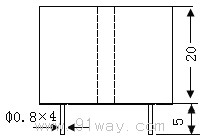 CT286A,CT254A微型電流互感器安裝尺寸2