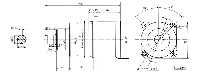 YLER系列力矩三相異步電動機安裝尺寸1