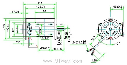 ZYT,HC系列木工機械系列電機外形尺寸3