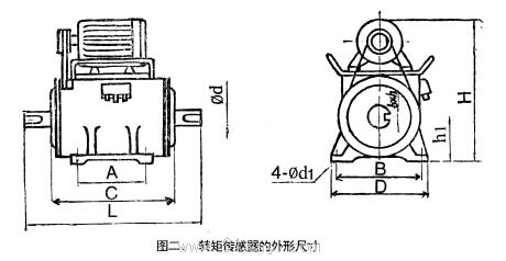ZJ轉矩轉速傳感器外形尺寸