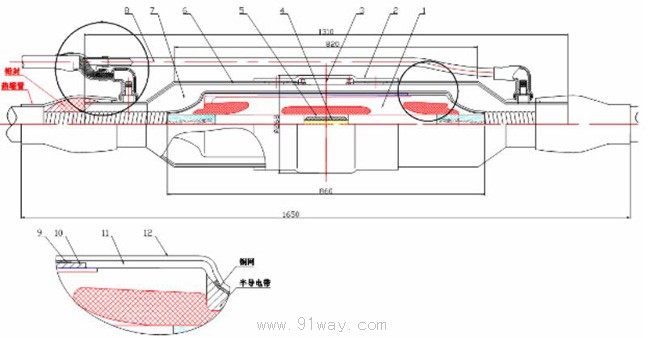 YJJJI2,.YJJTI2/YJ系列64/110kV硅橡膠整體預制中間接頭外形尺寸