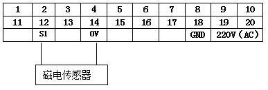 XJP-02A轉速數字顯示儀接線圖
