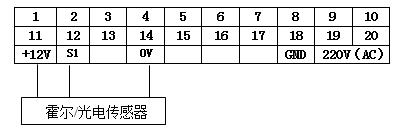 XJP-42A轉速數字顯示儀接線圖