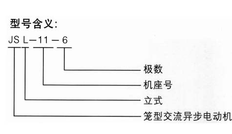 JSL系列6KV高壓三相異步電動機型號說明
