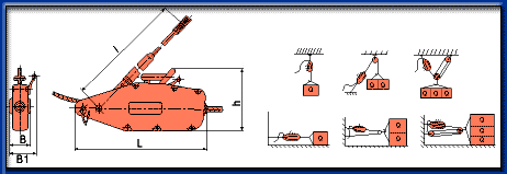 NHSS型鋼絲繩手扳葫蘆安裝示意圖