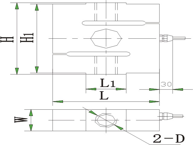SY型壓式傳感器外形尺寸