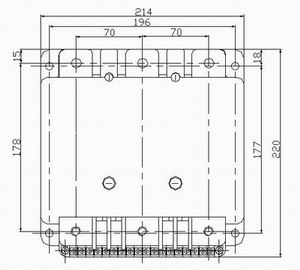 CKJ11-500/3.6型交流真空接觸器安裝尺寸