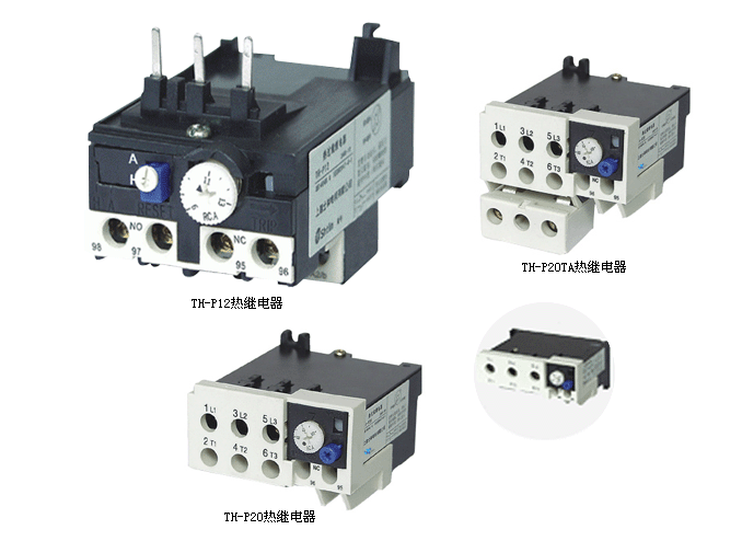 TH-P系列熱過載繼電器外形圖