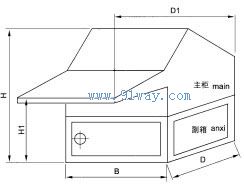 KTC正壓防爆儀表配電盤柜箱(IIB、IIC)安裝尺寸1