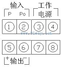 PA-21單相電壓變送器接線圖