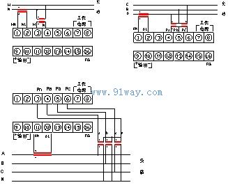PA-25功率因數(shù)變送器接線圖