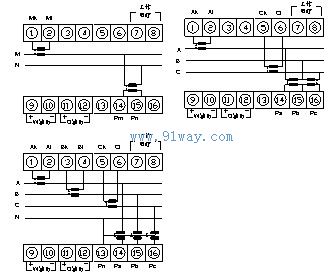 PA-28有功無功組合功率變送器接線圖