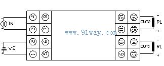 G-112系列直流信號隔離分配器接線圖