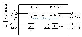 G-312系列帶配電隔離分配器原理圖