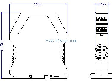G-312系列帶配電隔離分配器外形尺寸