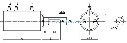 WXD3-13精密多圈線繞電位器(10圈)外形尺寸