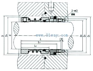 U45型機械密封外形尺寸