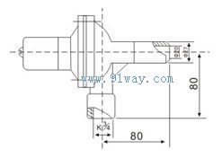 QMFD-100電磁脈沖閥外形尺寸