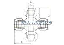 YZG1-25四通中間接頭外形尺寸