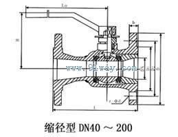 QP41M-16高溫球閥安裝尺寸