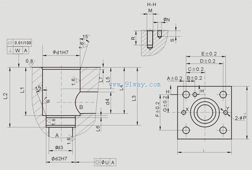 BCL型比例插裝式節流閥安裝尺寸