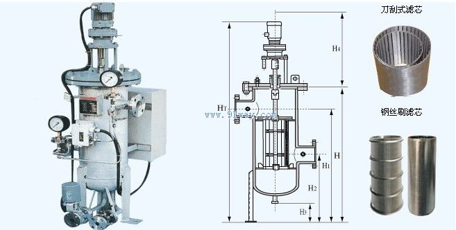SRB-QZ型(SQZ)全自動清洗過濾器安裝尺寸