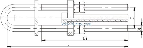 NLY系列壓接型拉線線夾安裝尺寸