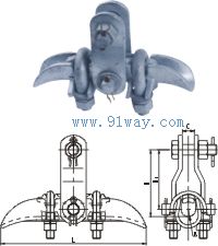 XGU系列固定型懸垂線夾安裝尺寸