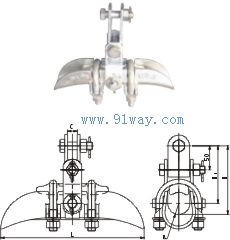 XGU系列固定型懸垂線夾外形尺寸