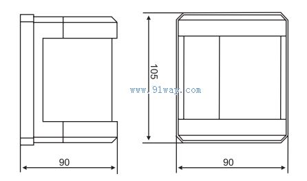 CXH1-4P型右舷燈外形尺寸