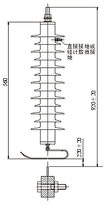 HY5CX-35kVϵ�б��������b�ߴ�