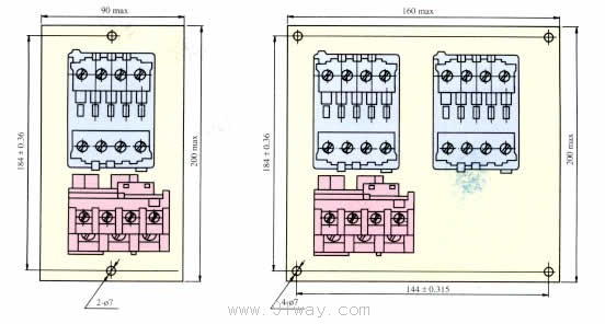 MSB系列電磁起動器外形尺寸3