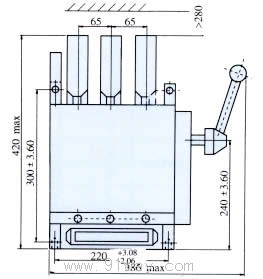 DW15,DWX15ϵ���f��ʽ��·�����γߴ�4