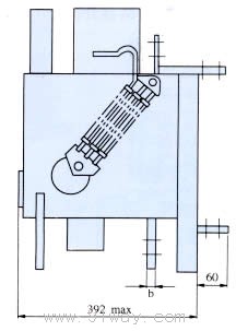 DW15,DWX15ϵ���f��ʽ��·�����γߴ�7