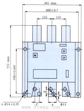 DW15,DWX15ϵ���f��ʽ��·�����γߴ�8