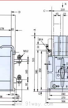 ME系列萬能式斷路器外形尺寸2