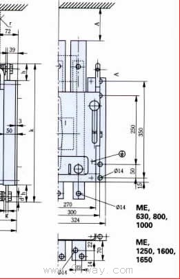 ME系列萬能式斷路器外形尺寸5