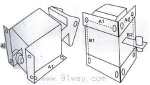 MQ6(SA系列)電磁鐵安裝尺寸