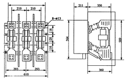 ZN12-12��40.5���͸߉���Ք�·�����γߴ�D