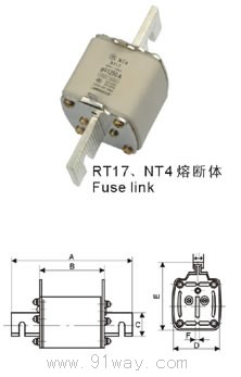 NT(NH)TR16系列熔斷器外形及安裝尺寸3