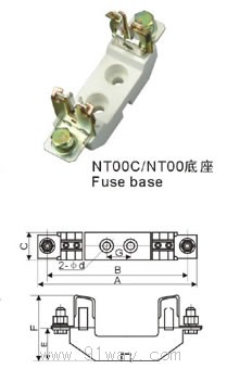 NT(NH)TR16系列熔斷器外形及安裝尺寸4