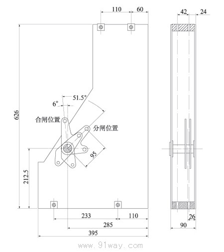 CT□(3AV3)彈簧操動機構外形尺寸