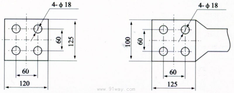 GN22-12(C)戶(hù)內(nèi)交流高壓隔離開(kāi)關(guān)外形及安裝尺寸圖6