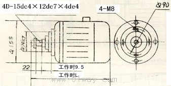 ZD1系列錐形轉子制動三相異步電動機花鍵1