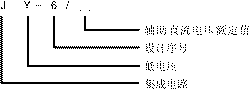 JY-6三相低電壓繼電器型號說明