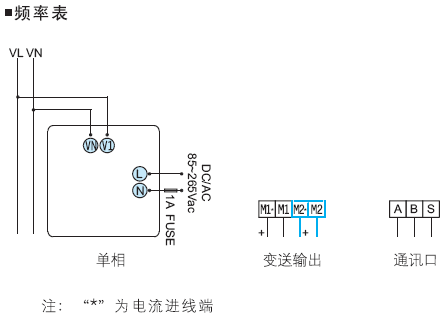 800G系列數字電測表接線圖5